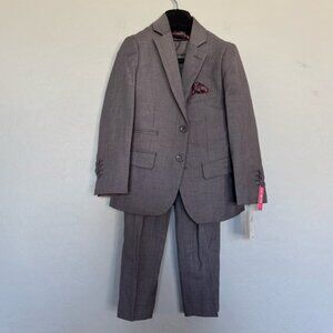Isaac Mizrahi Grey 2 Pc. Wool Blend Suit kids size 6 NWT